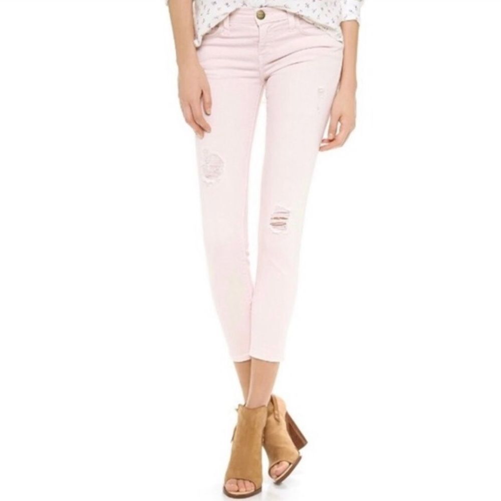 Current Elliott the stiletto brushback harbor destroy jeans size 27
